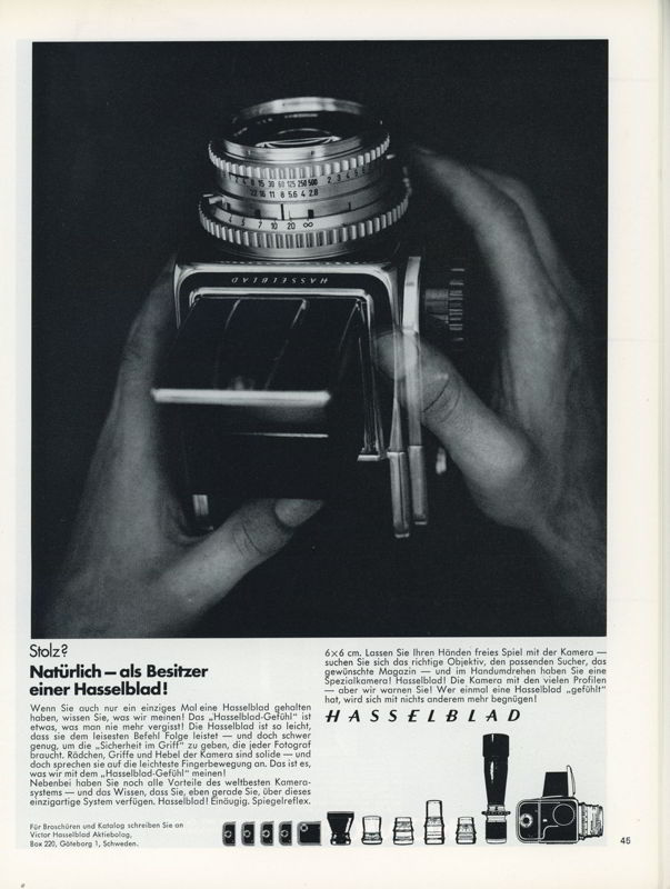 Hasselblad Natürlich Advert